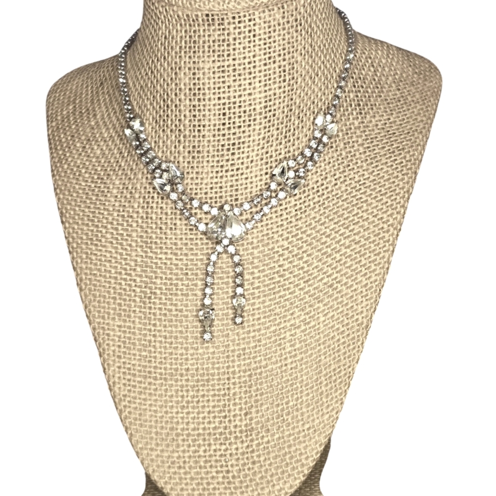 Unique Vintage Rhinestone Necklace